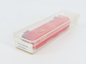 N Scale Red Caboose RM-25626-1 D&H Delaware & Hudson 3-Bay Covered Hopper #12305