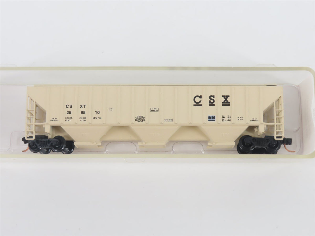N Scale Red Caboose RN-15408-17 CSXT CSX 3-Bay Covered Hopper #259510
