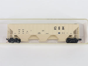 N Scale Red Caboose RN-15408-17 CSXT CSX 3-Bay Covered Hopper #259510