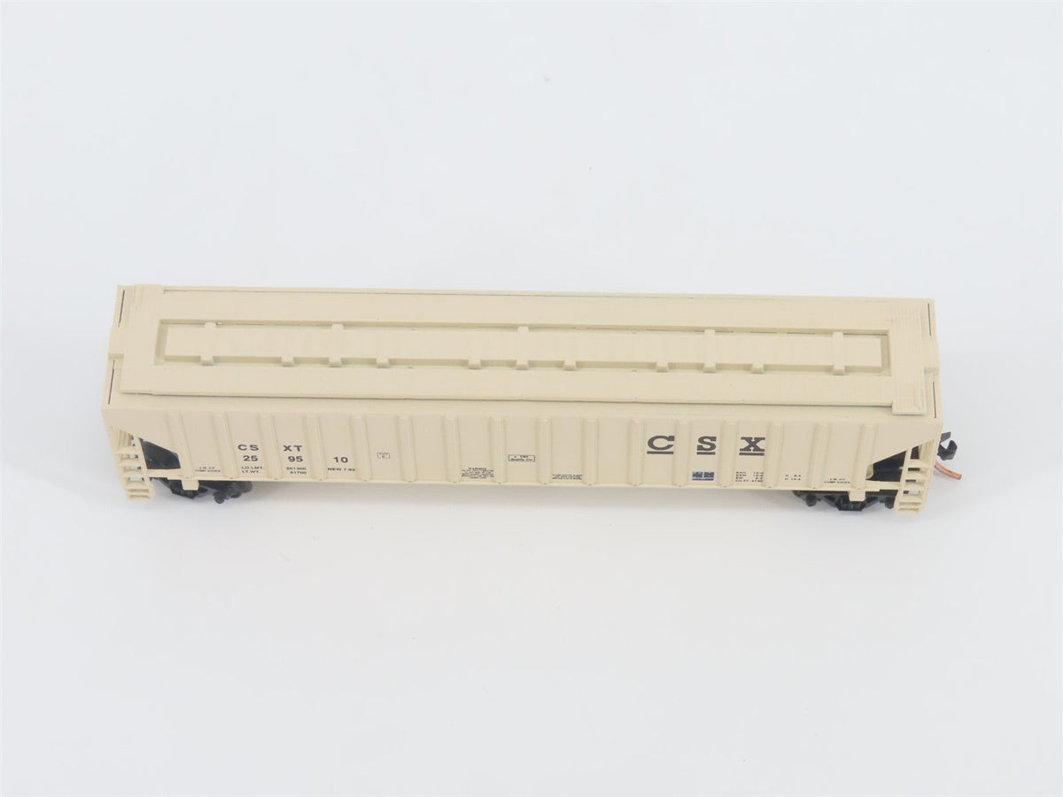 N Scale Red Caboose RN-15408-17 CSXT CSX 3-Bay Covered Hopper #259510