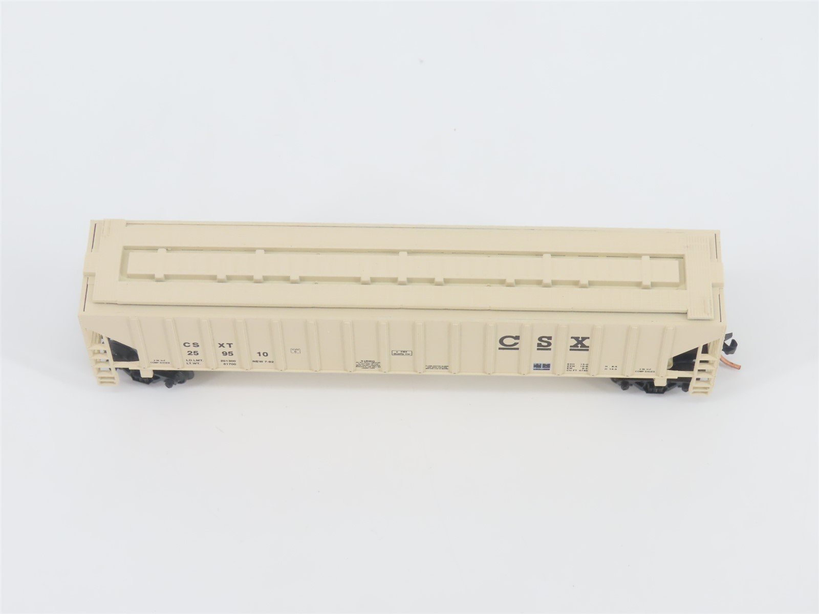 N Scale Red Caboose RN-15408-17 CSXT CSX 3-Bay Covered Hopper #259510