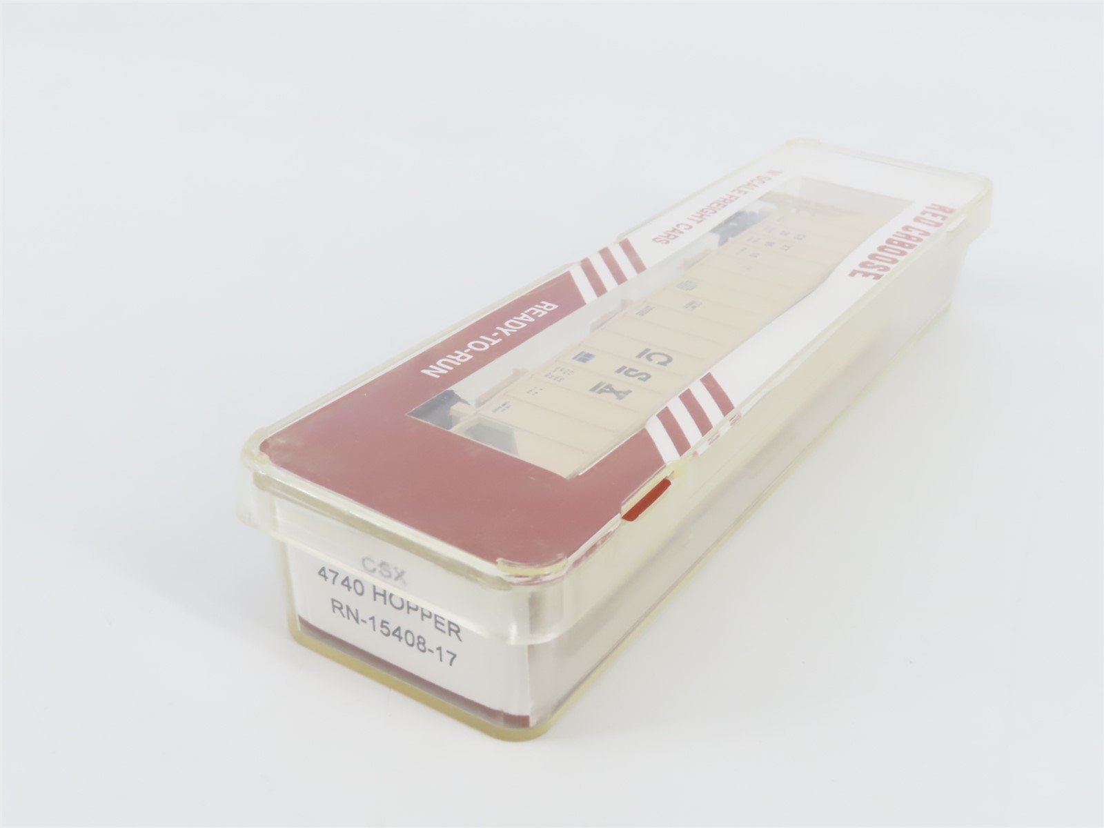 N Scale Red Caboose RN-15408-17 CSXT CSX 3-Bay Covered Hopper #259510