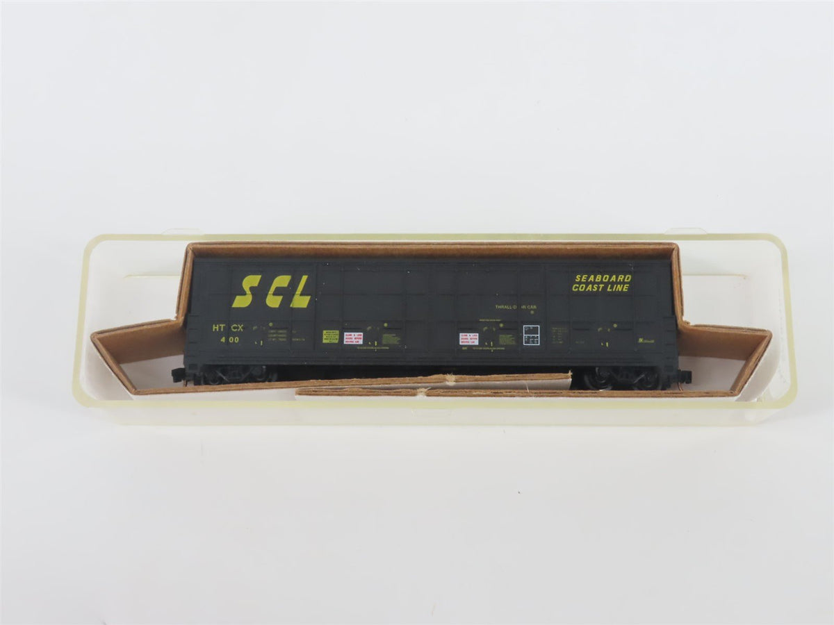 N Scale Red Caboose RN-17414-6 HTCX SCL Seaboard Coast Line Thrall Box Car #400