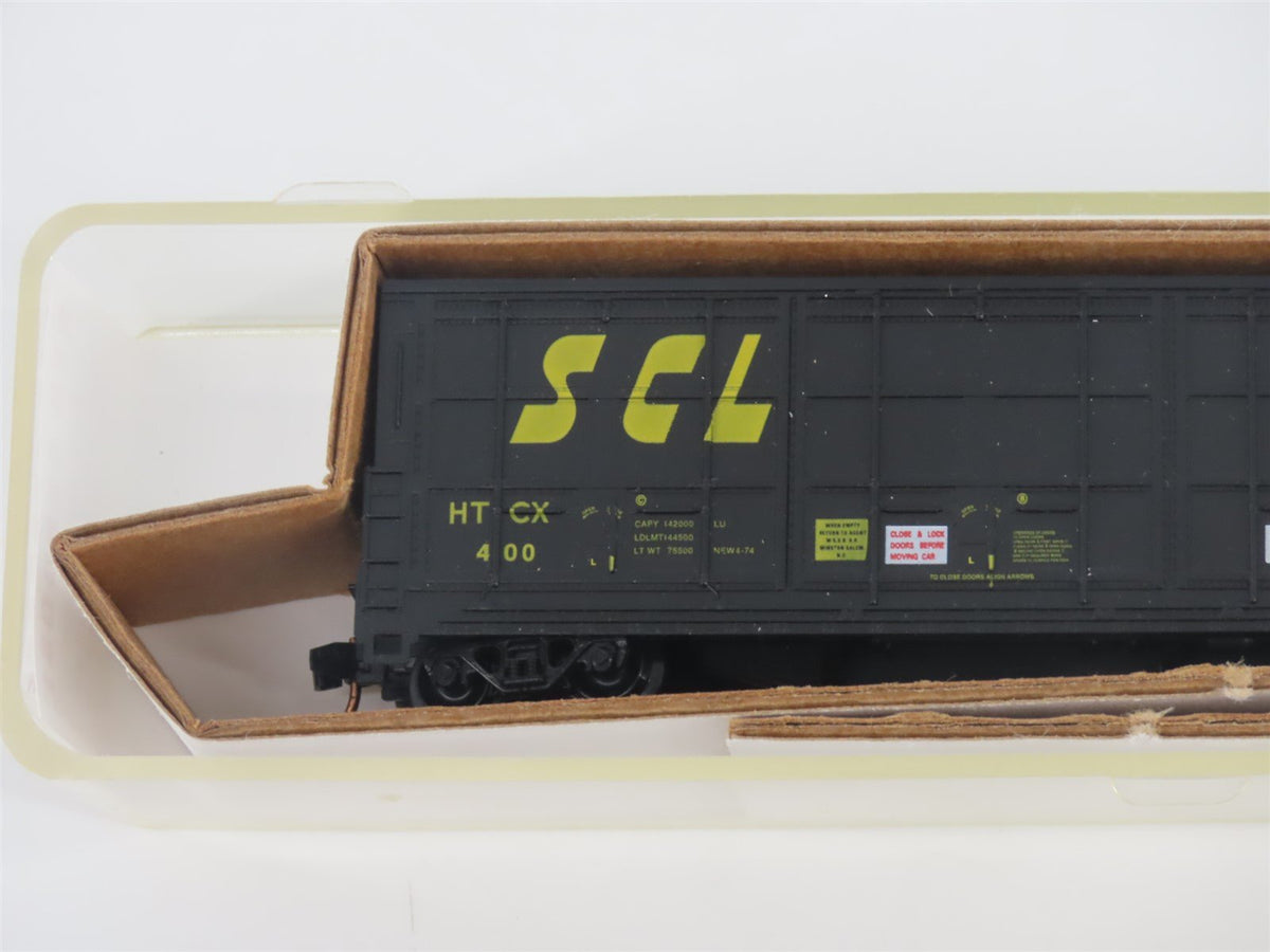 N Scale Red Caboose RN-17414-6 HTCX SCL Seaboard Coast Line Thrall Box Car #400