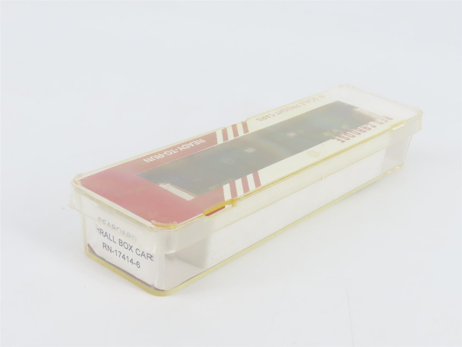 N Scale Red Caboose RN-17414-6 HTCX SCL Seaboard Coast Line Thrall Box Car #400