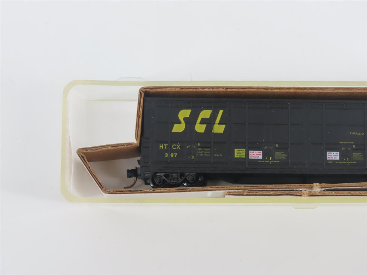 N Scale Red Caboose RN-17414-4 HTCX SCL Seaboard Coast Line Thrall Box Car #397