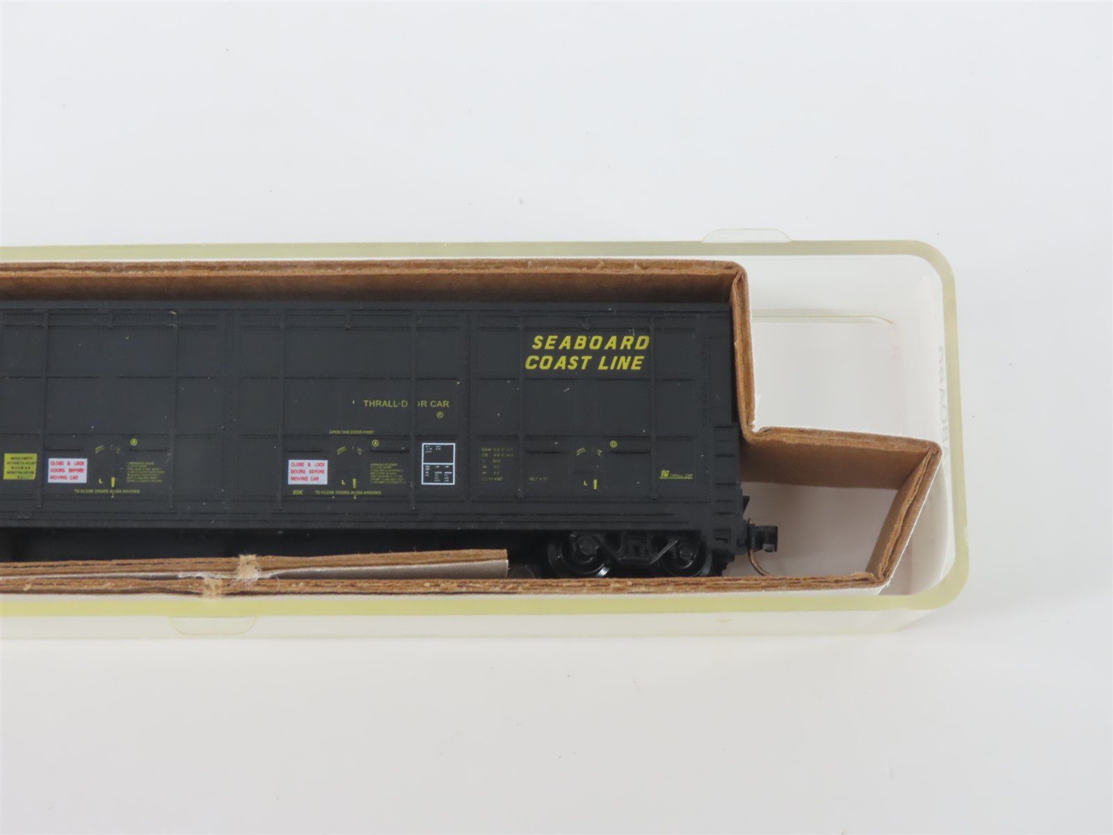N Scale Red Caboose RN-17414-4 HTCX SCL Seaboard Coast Line Thrall Box Car #397