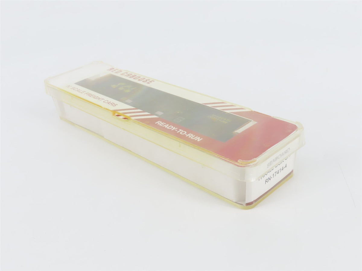 N Scale Red Caboose RN-17414-4 HTCX SCL Seaboard Coast Line Thrall Box Car #397