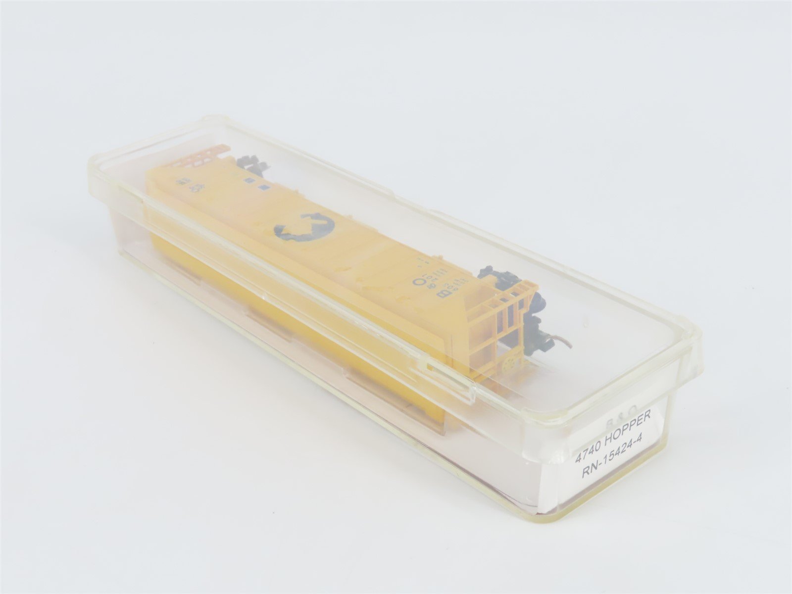 N Scale Red Caboose RN-15424-4 B&O Chessie System 3-Bay Covered Hopper #603201