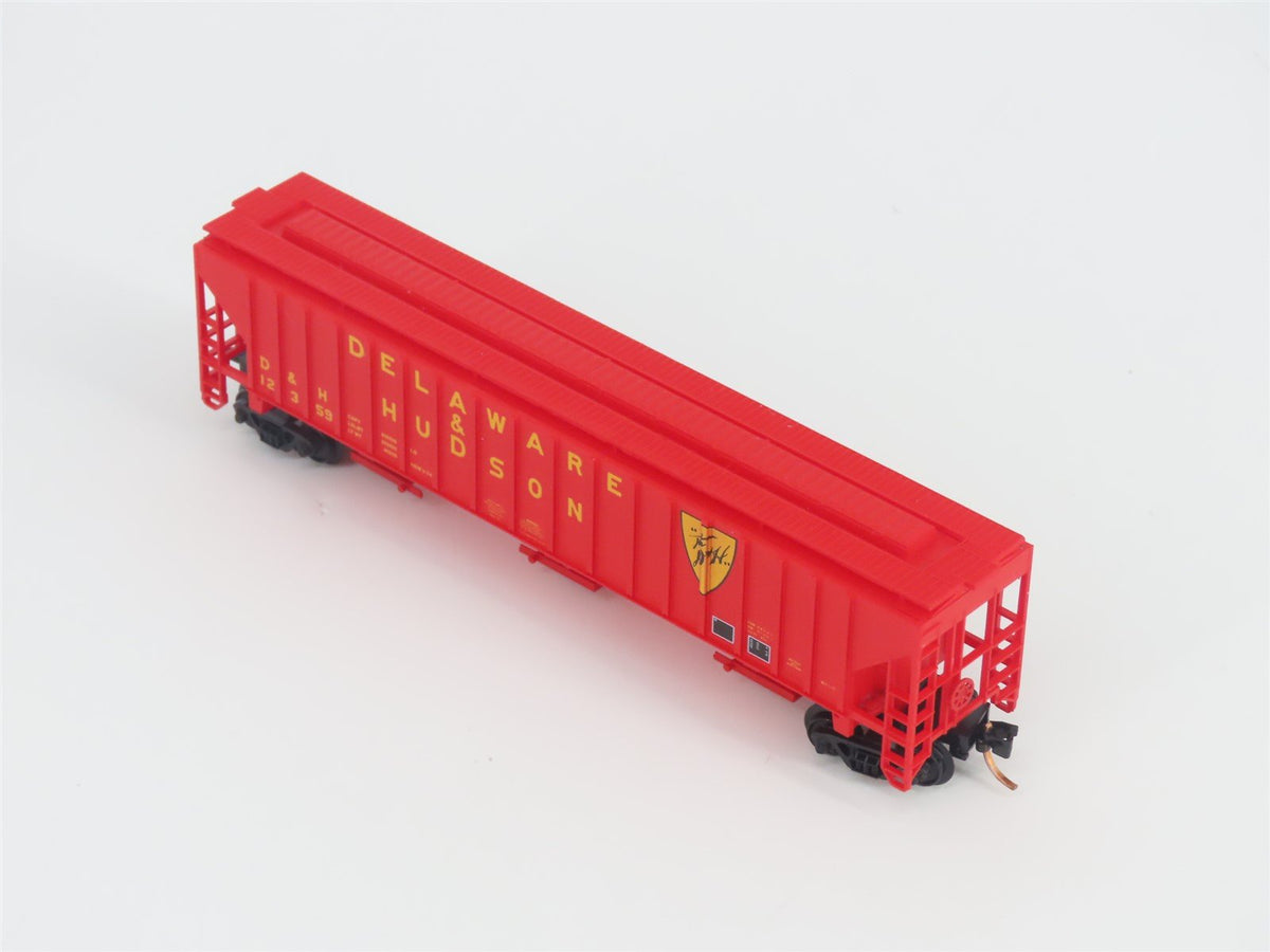 N Scale Red Caboose RM-25626-6 D&amp;H Delaware &amp; Hudson 3-Bay Covered Hopper #12359
