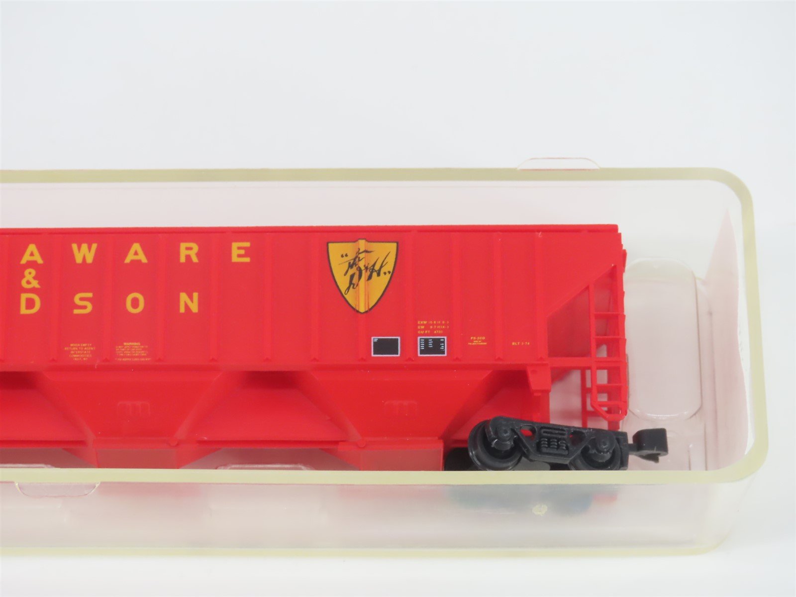 N Scale Red Caboose RN-15626-5 D&H Delaware & Hudson 3-Bay Hopper #12342