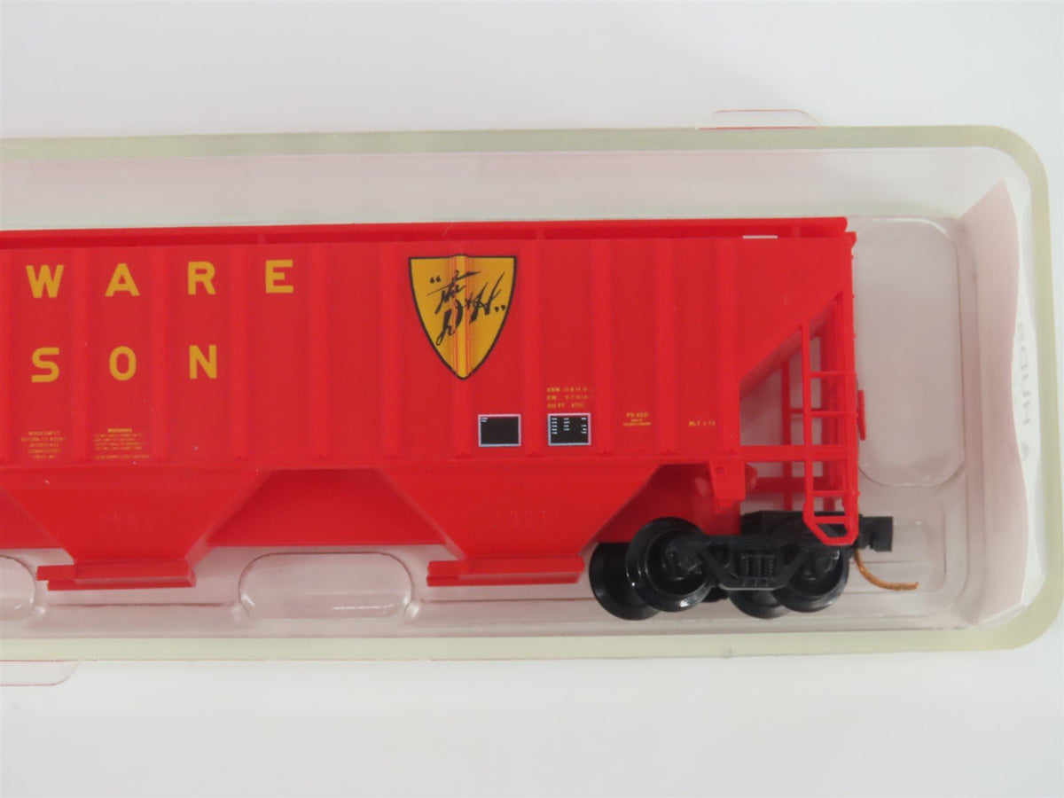 N Scale Red Caboose RM-25626-3 D&amp;H Delaware &amp; Hudson 3-Bay Hopper #12324