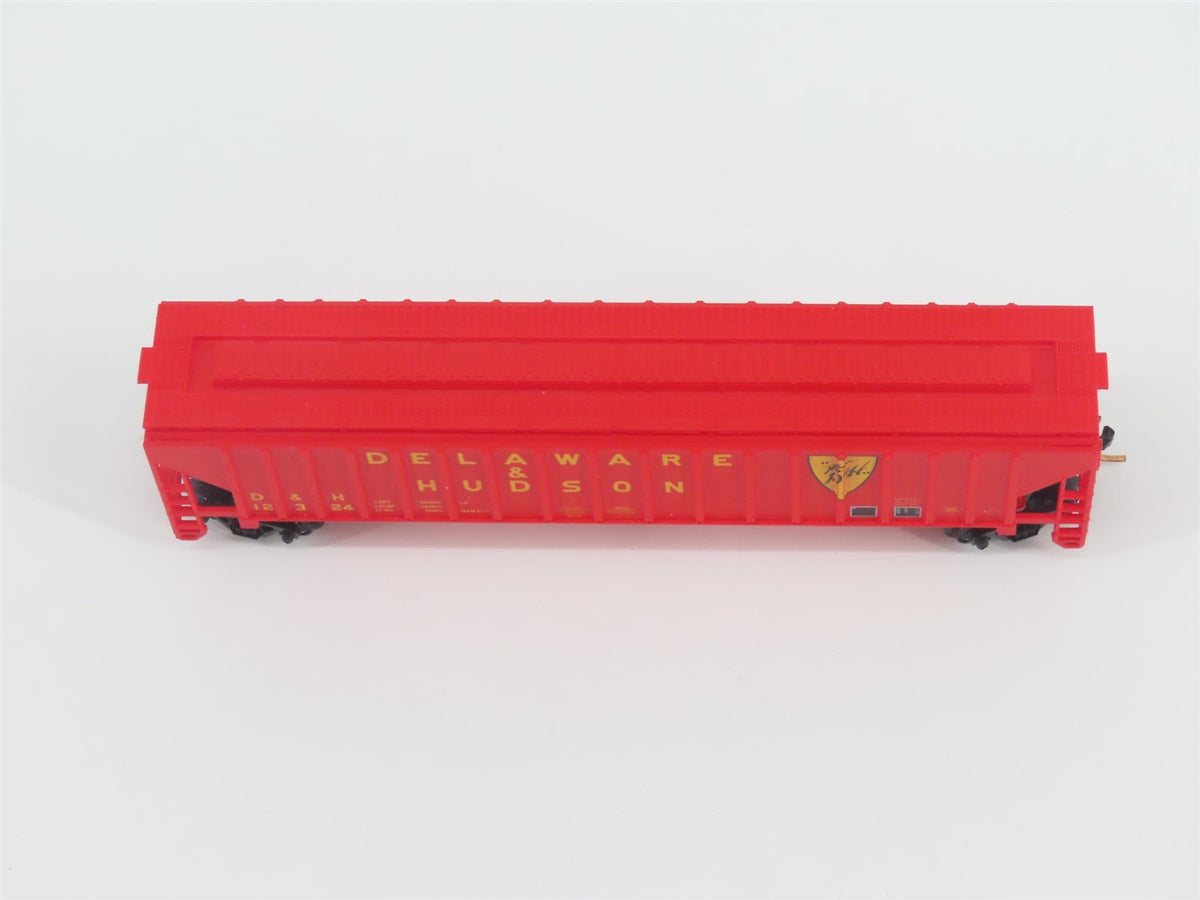 N Scale Red Caboose RM-25626-3 D&amp;H Delaware &amp; Hudson 3-Bay Hopper #12324