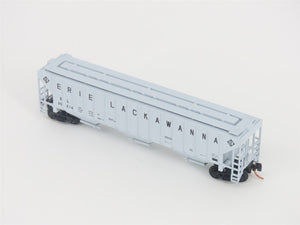 N Scale Red Caboose RN-15422-4 EL Erie Lackawanna 3-Bay Covered Hopper #20214
