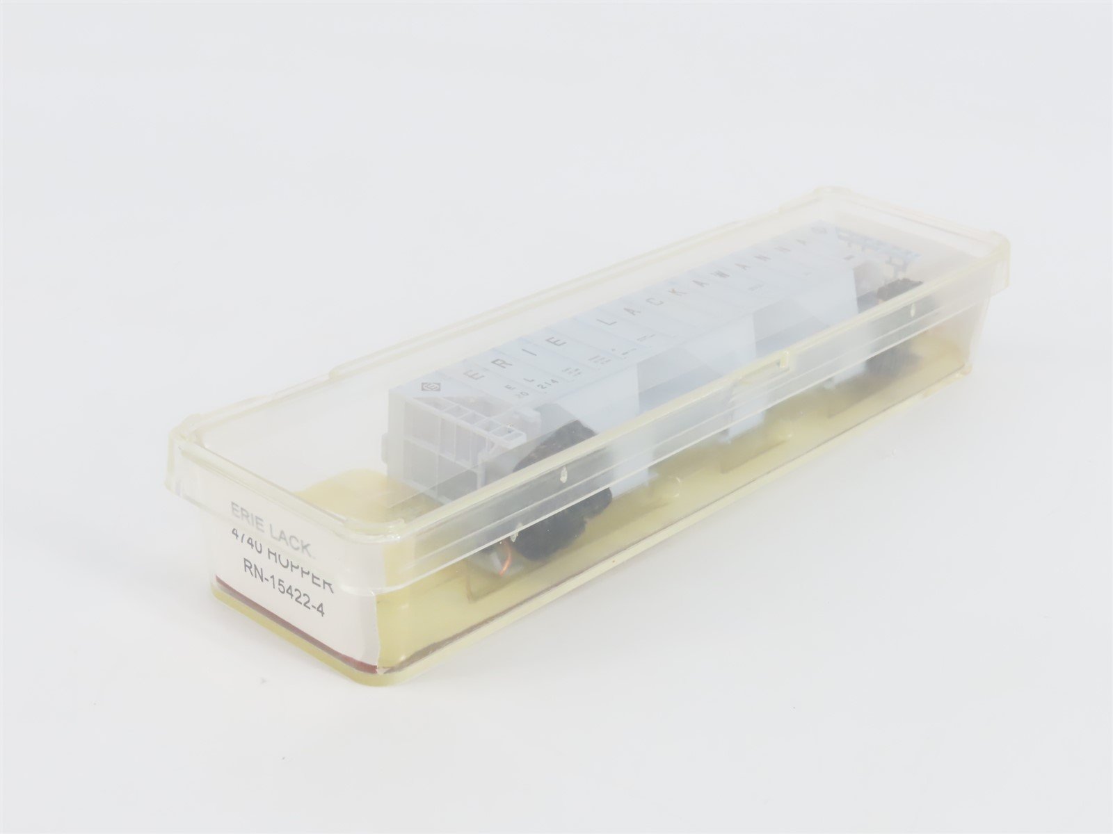 N Scale Red Caboose RN-15422-4 EL Erie Lackawanna 3-Bay Covered Hopper #20214