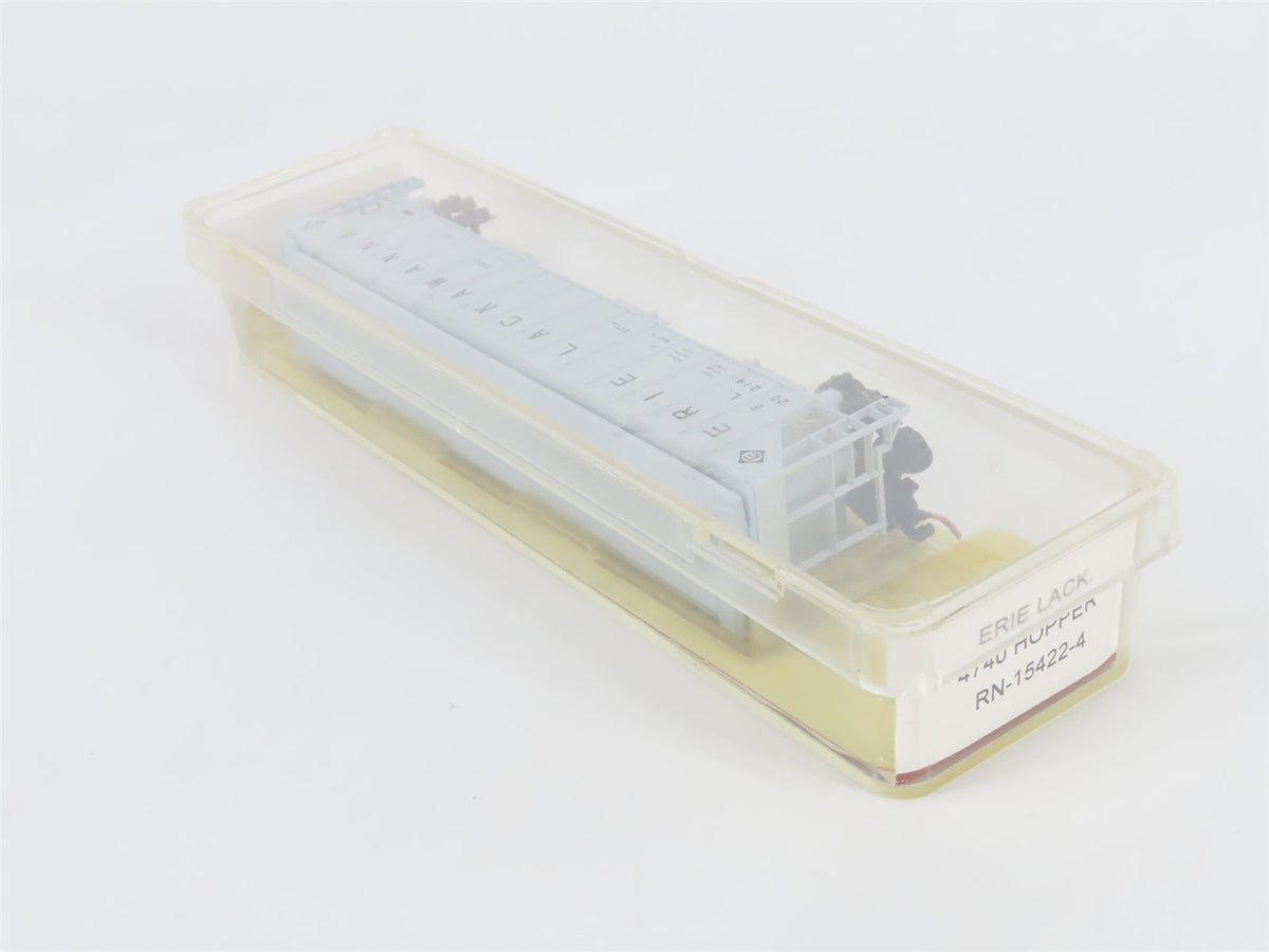 N Scale Red Caboose RN-15422-4 EL Erie Lackawanna 3-Bay Covered Hopper #20214