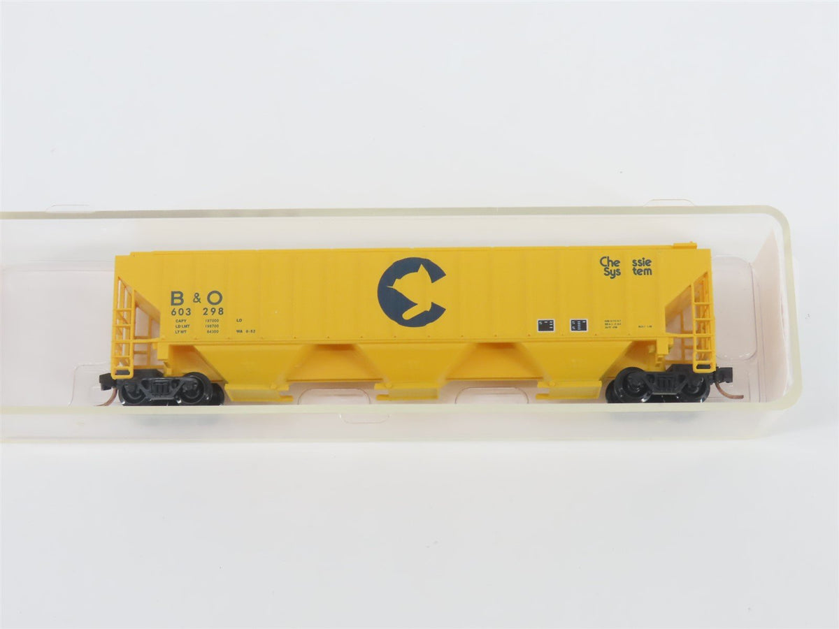 N Scale Red Caboose RN-15424-6 B&amp;O Baltimore &amp; Ohio Covered Hopper #603298