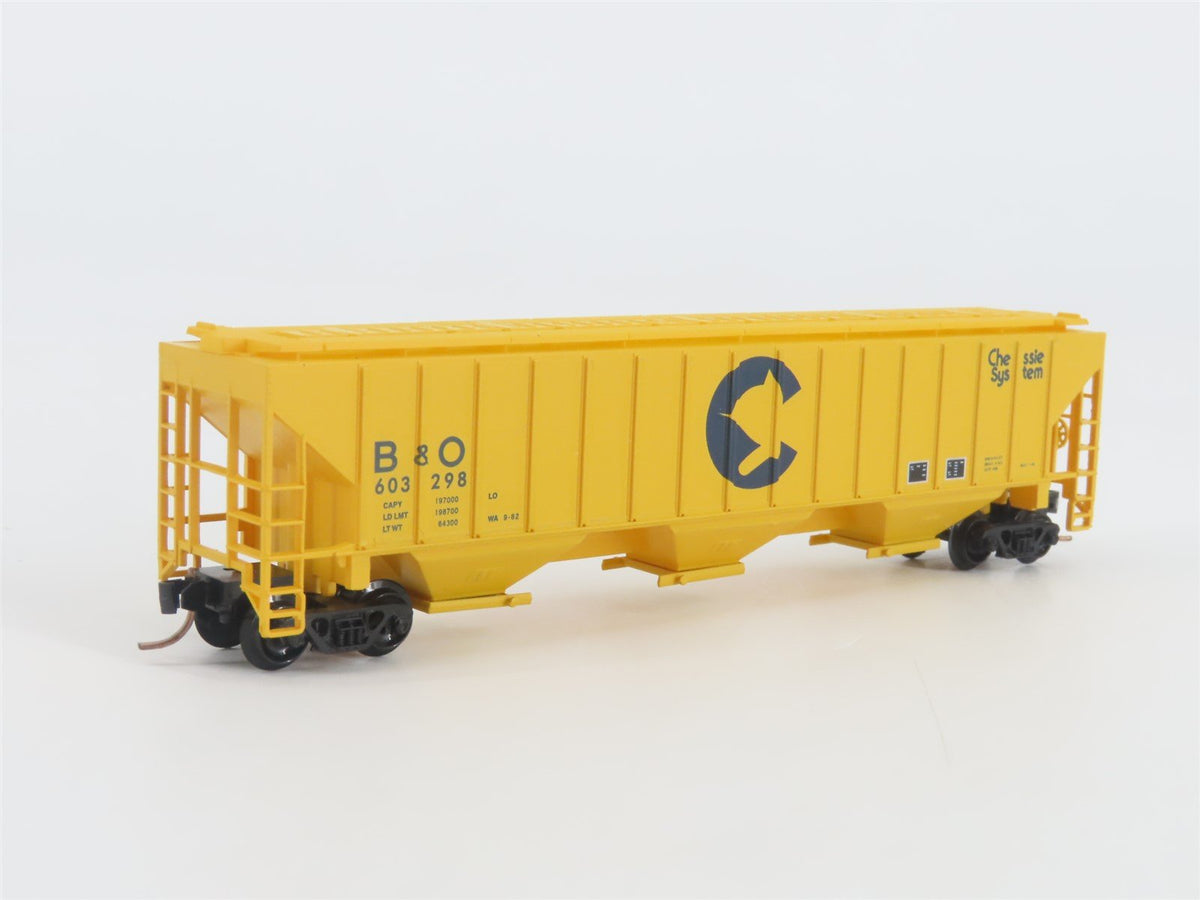 N Scale Red Caboose RN-15424-6 B&amp;O Baltimore &amp; Ohio Covered Hopper #603298