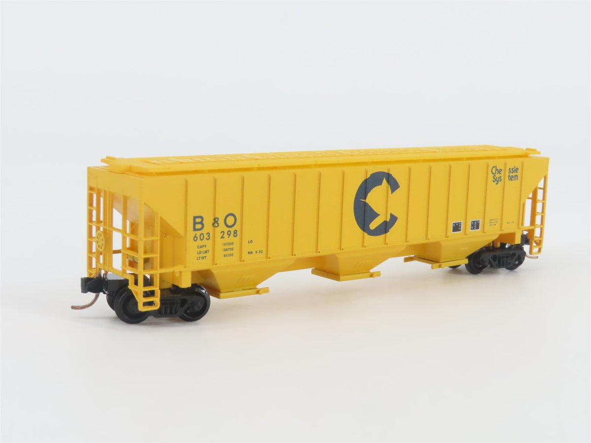 N Scale Red Caboose RN-15424-6 B&amp;O Baltimore &amp; Ohio Covered Hopper #603298