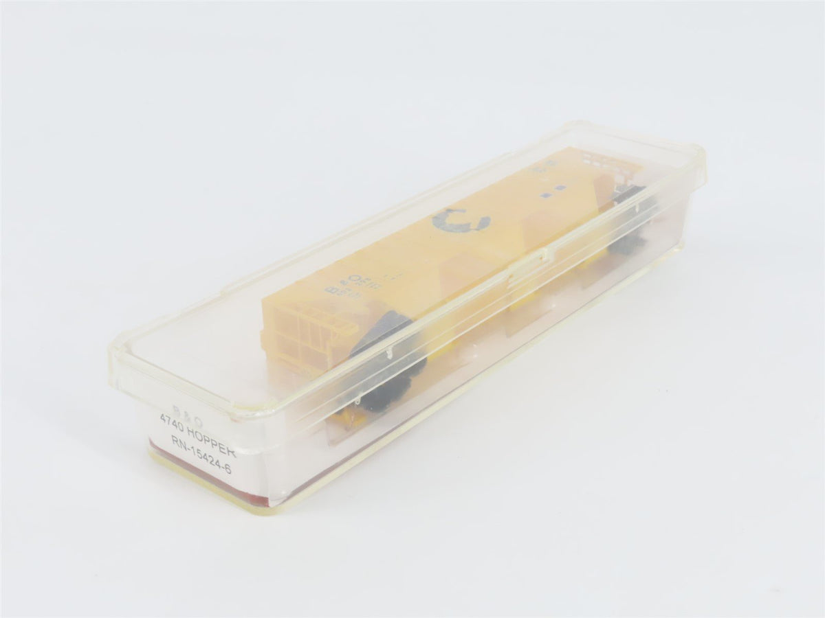 N Scale Red Caboose RN-15424-6 B&amp;O Baltimore &amp; Ohio Covered Hopper #603298