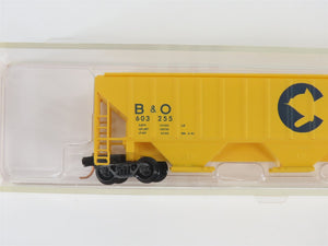 N Scale Red Caboose RN-15424-5 B&O Chessie System 3-Bay Covered Hopper #603255