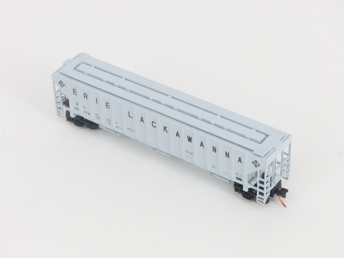 N Scale Red Caboose RN-15422-2 EL Erie Lackawanna 3-Bay Covered Hopper #20174