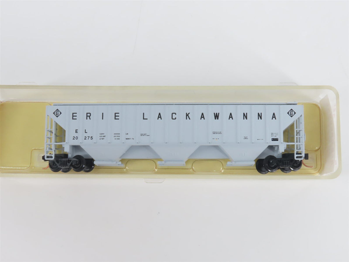 N Scale Red Caboose RN-15422-6 EL Erie Lackawanna 3-Bay Covered Hopper #20275