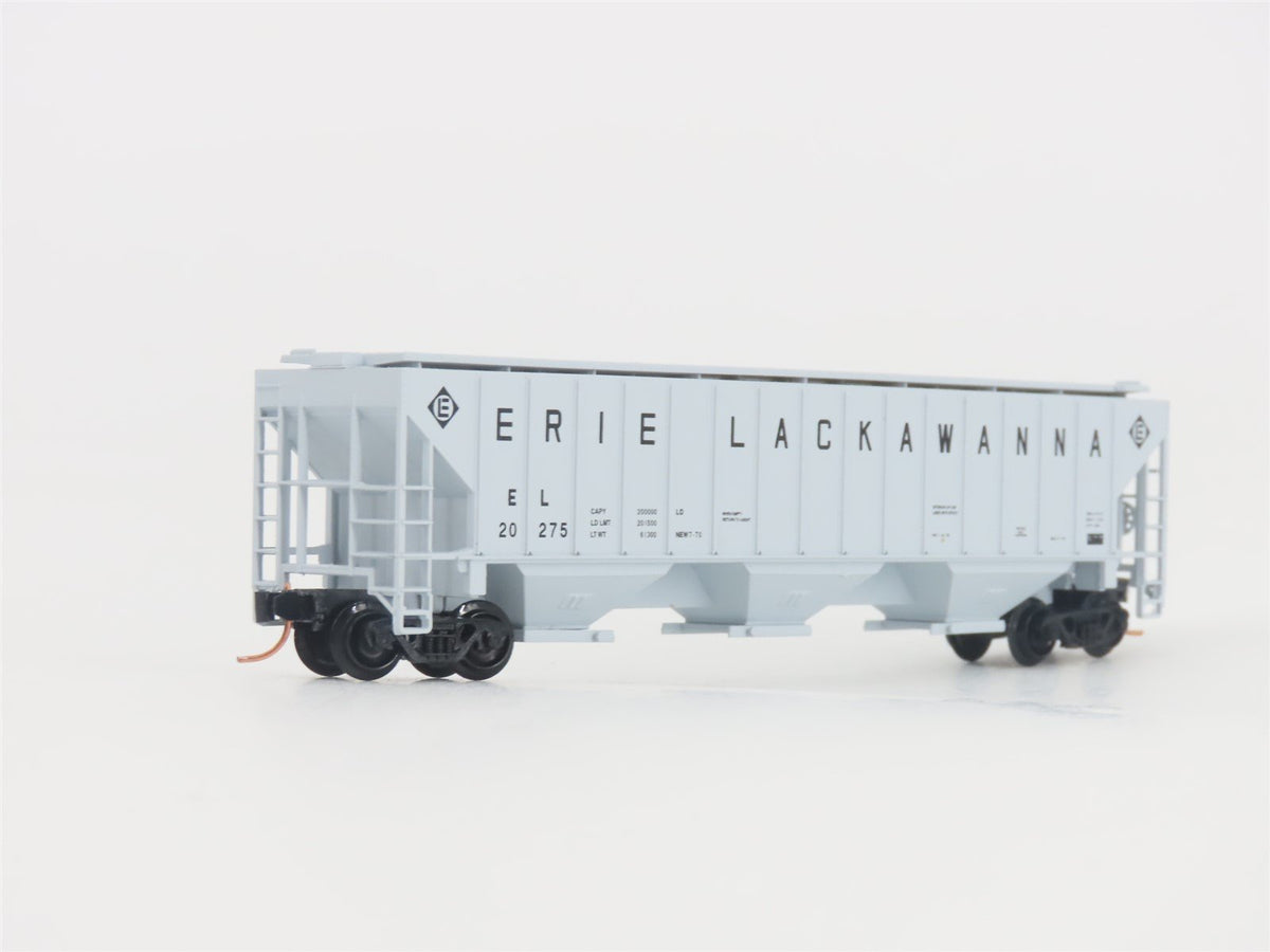 N Scale Red Caboose RN-15422-6 EL Erie Lackawanna 3-Bay Covered Hopper #20275