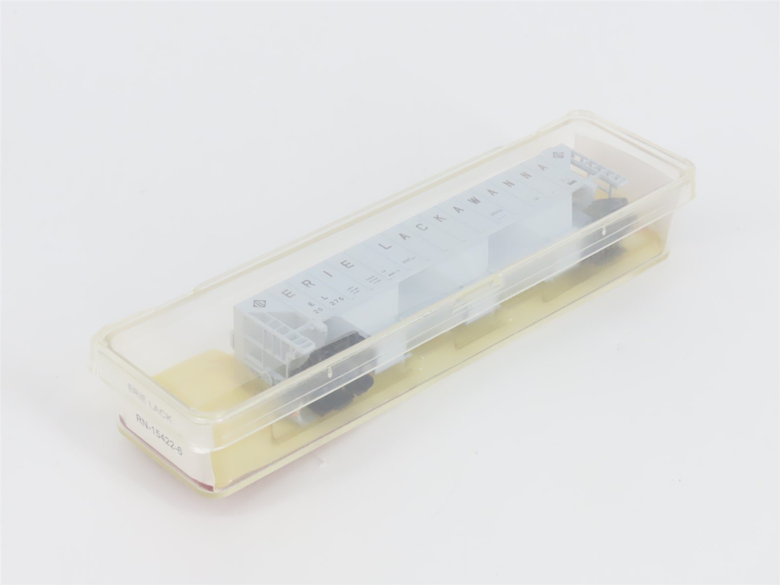 N Scale Red Caboose RN-15422-6 EL Erie Lackawanna 3-Bay Covered Hopper #20275