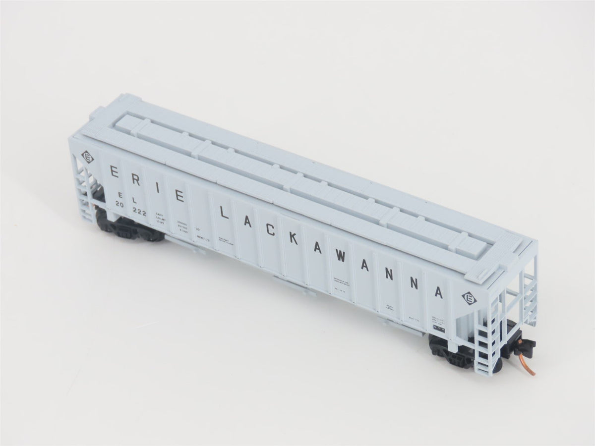N Scale Red Caboose RN-15422-5 EL Erie Lackawanna 3-Bay Covered Hopper #20222