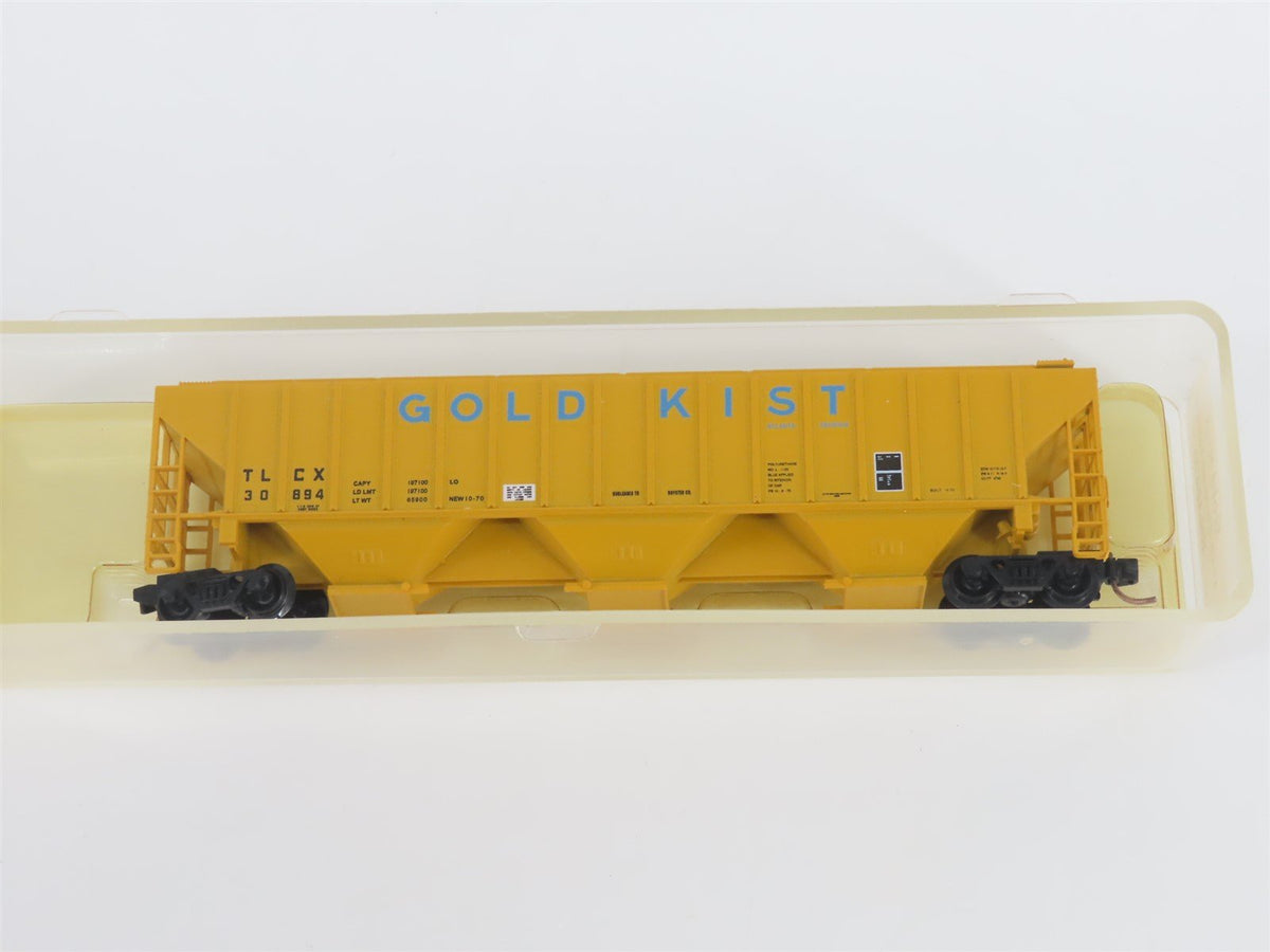 N Scale Red Caboose RN-15420 TLCX Gold Kist 3-Bay Covered Hopper #30894