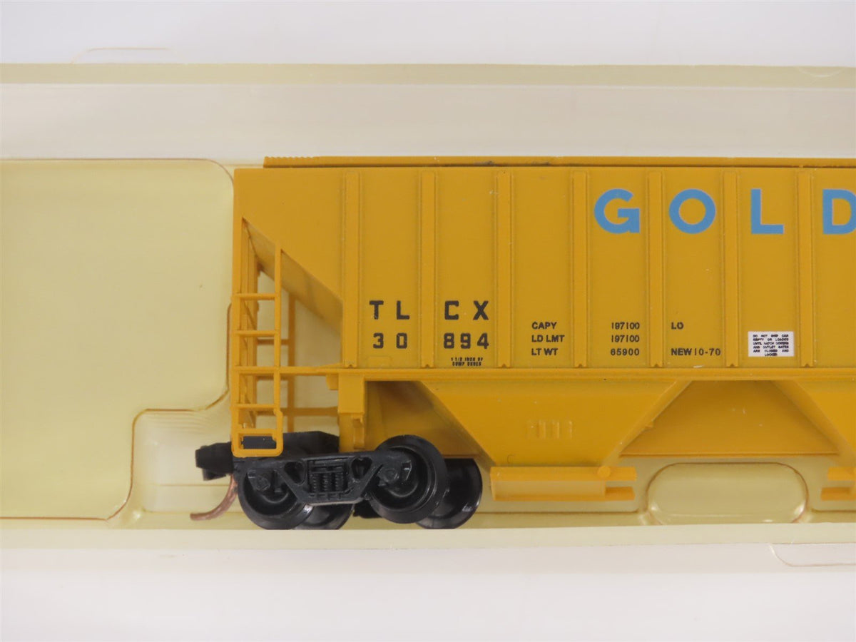 N Scale Red Caboose RN-15420 TLCX Gold Kist 3-Bay Covered Hopper #30894