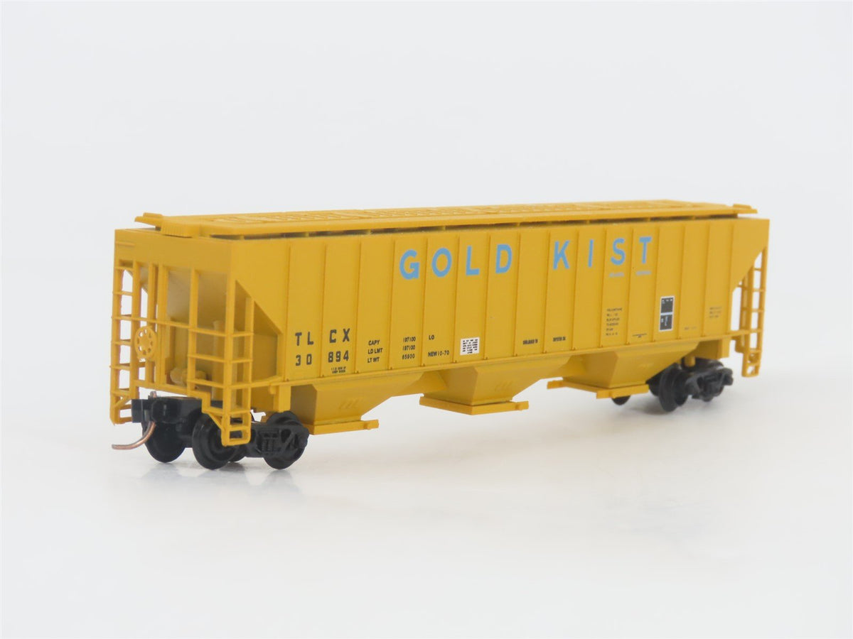 N Scale Red Caboose RN-15420 TLCX Gold Kist 3-Bay Covered Hopper #30894