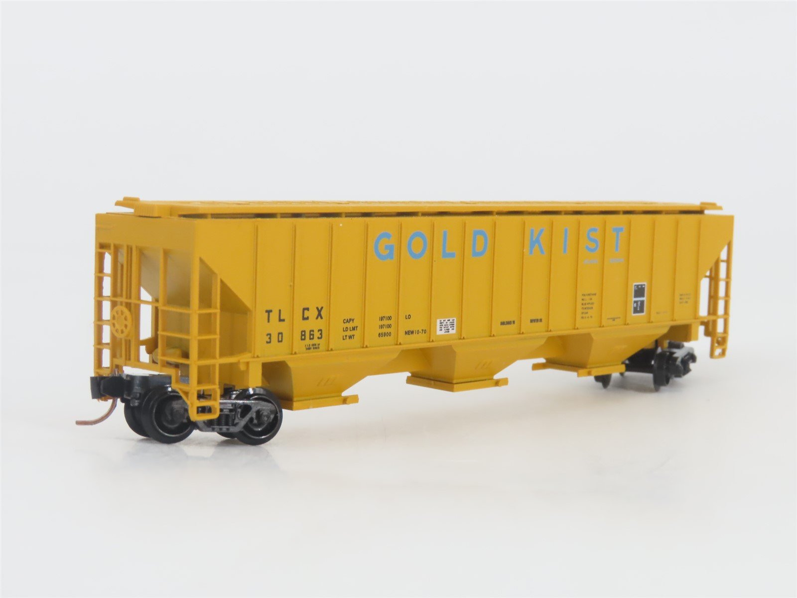 N Scale Red Caboose RN-15420 TLCX Gold Kist 3-Bay Covered Hopper #30863