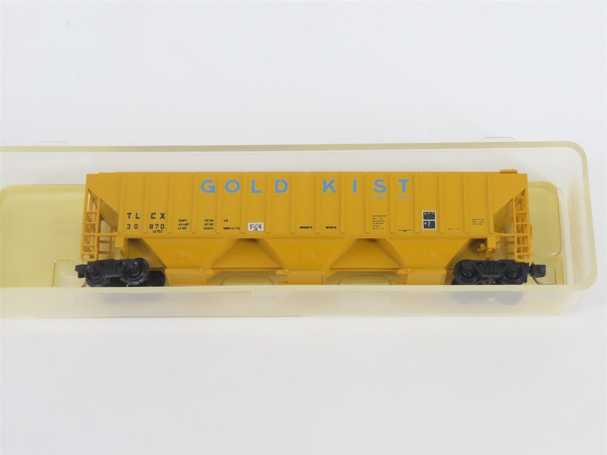 N Scale Red Caboose RN-15420 TLCX Gold Kist 3-Bay Covered Hopper #30870