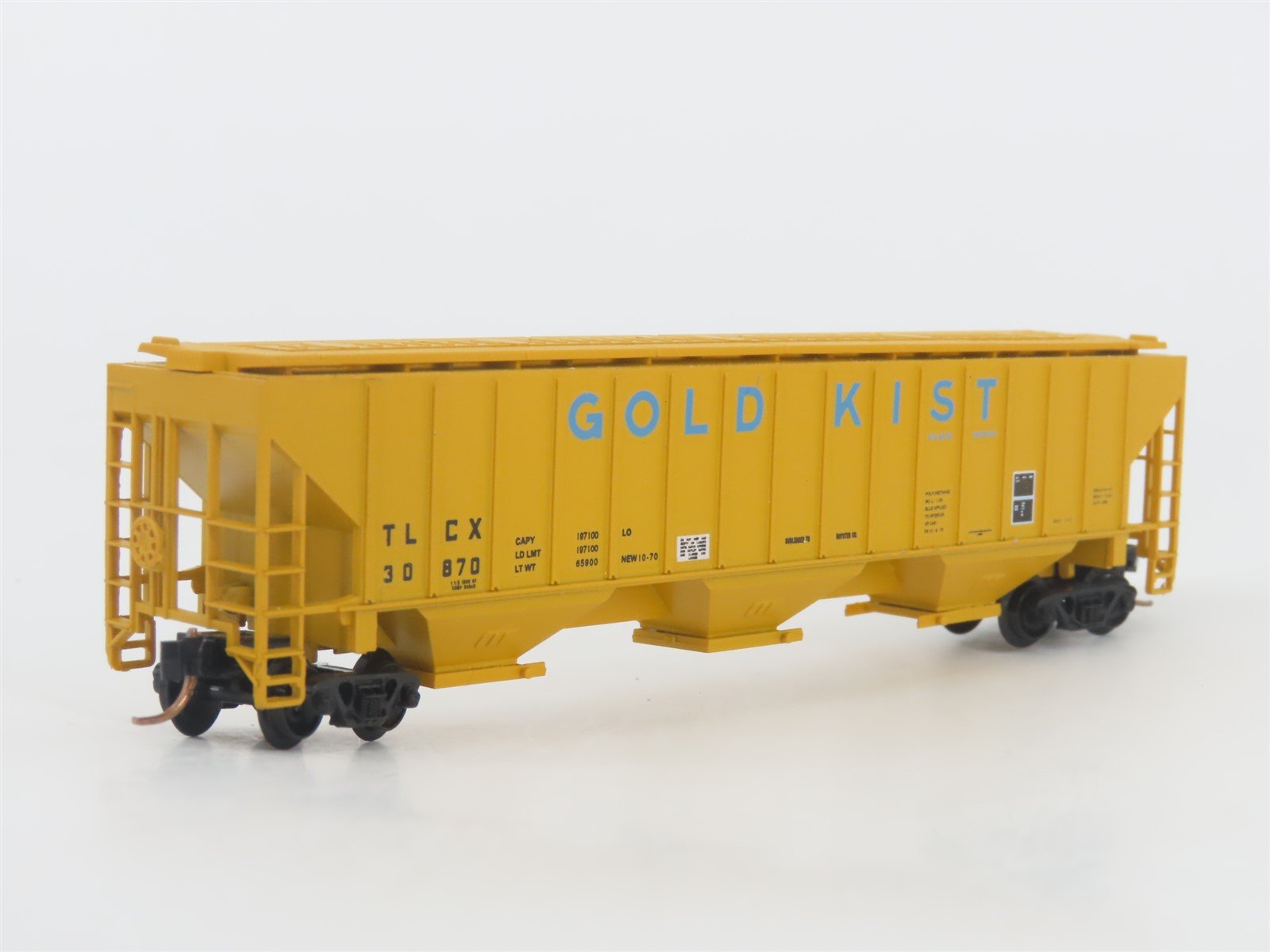 N Scale Red Caboose RN-15420 TLCX Gold Kist 3-Bay Covered Hopper #30870