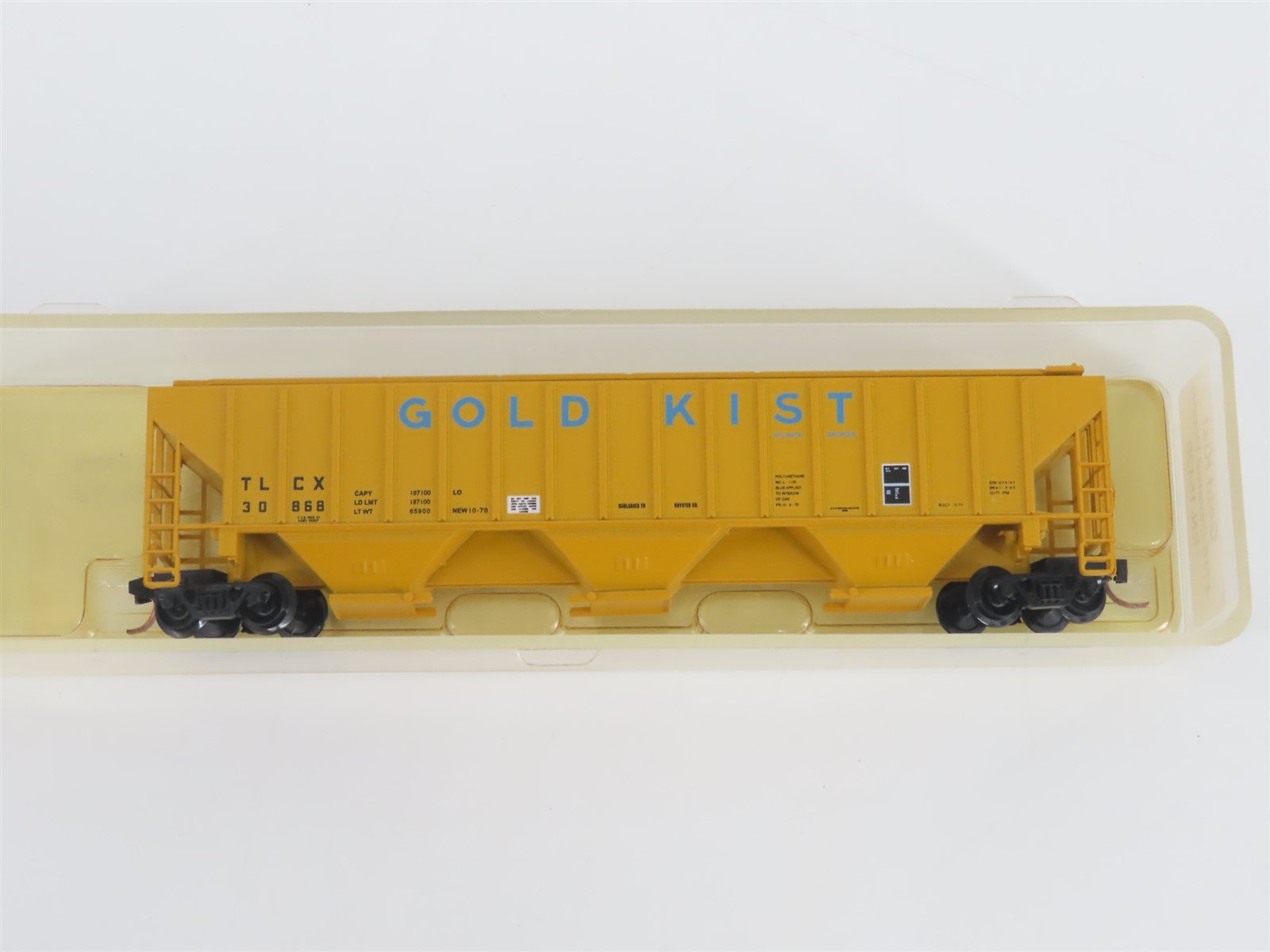 N Scale Red Caboose RN-15420-3 TLCX Gold Kist 3-Bay Covered Hopper #30868