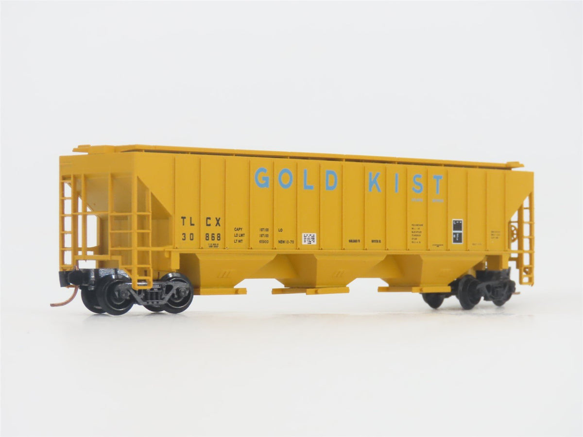 N Scale Red Caboose RN-15420-3 TLCX Gold Kist 3-Bay Covered Hopper #30868