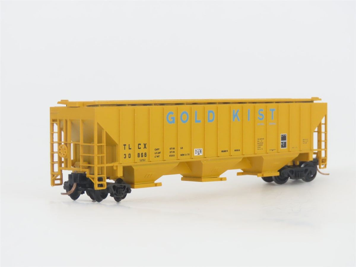 N Scale Red Caboose RN-15420-3 TLCX Gold Kist 3-Bay Covered Hopper #30868