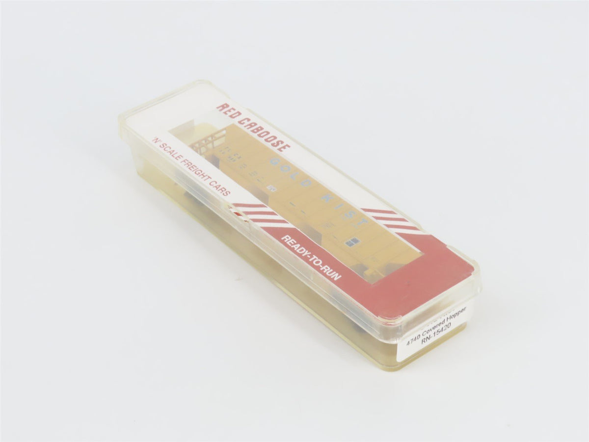 N Scale Red Caboose RN-15420-3 TLCX Gold Kist 3-Bay Covered Hopper #30868