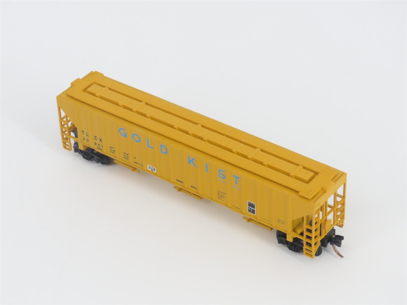 N Scale Red Caboose RN-15420 Gold Kist 3-Bay Covered Hopper #30851