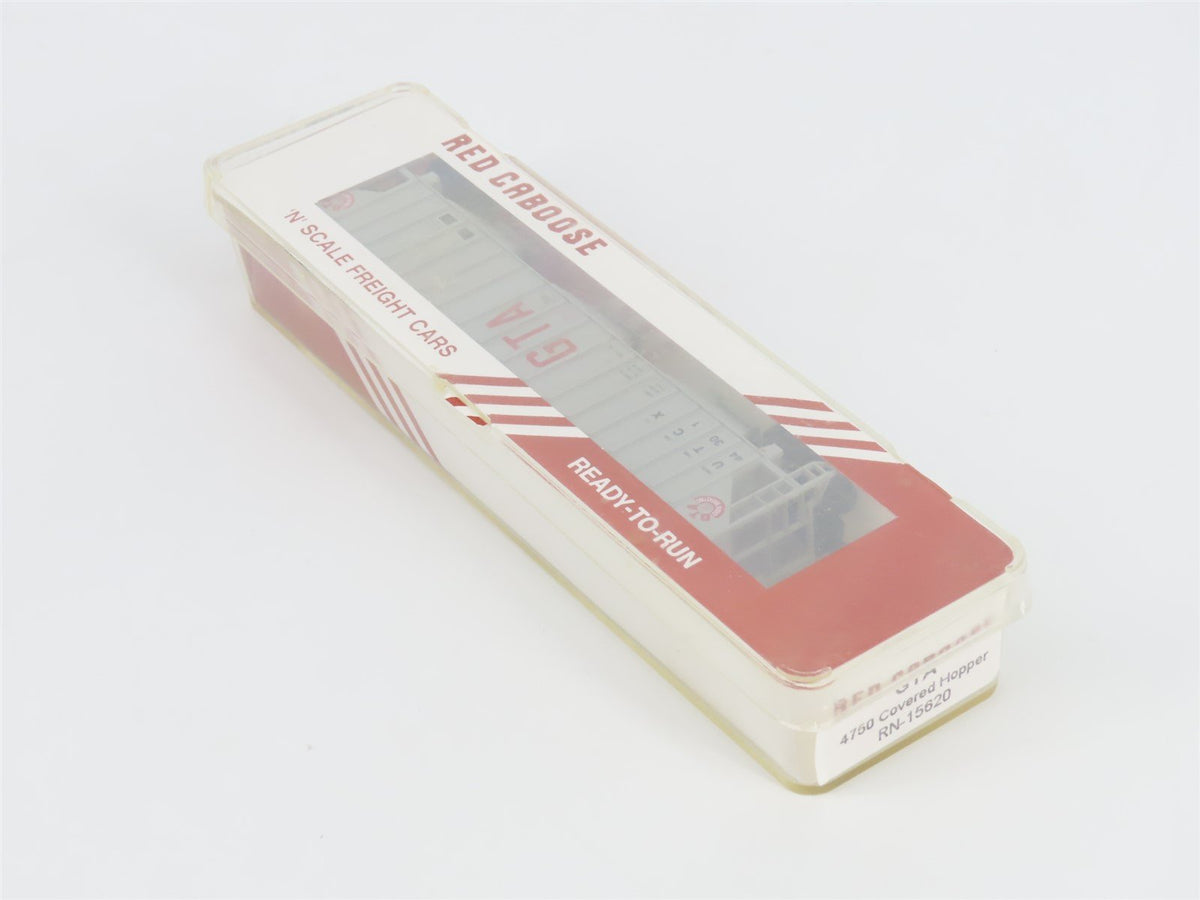 N Scale Red Caboose RN-15620 UTCX GTA 3-Bay Covered Hopper #44301