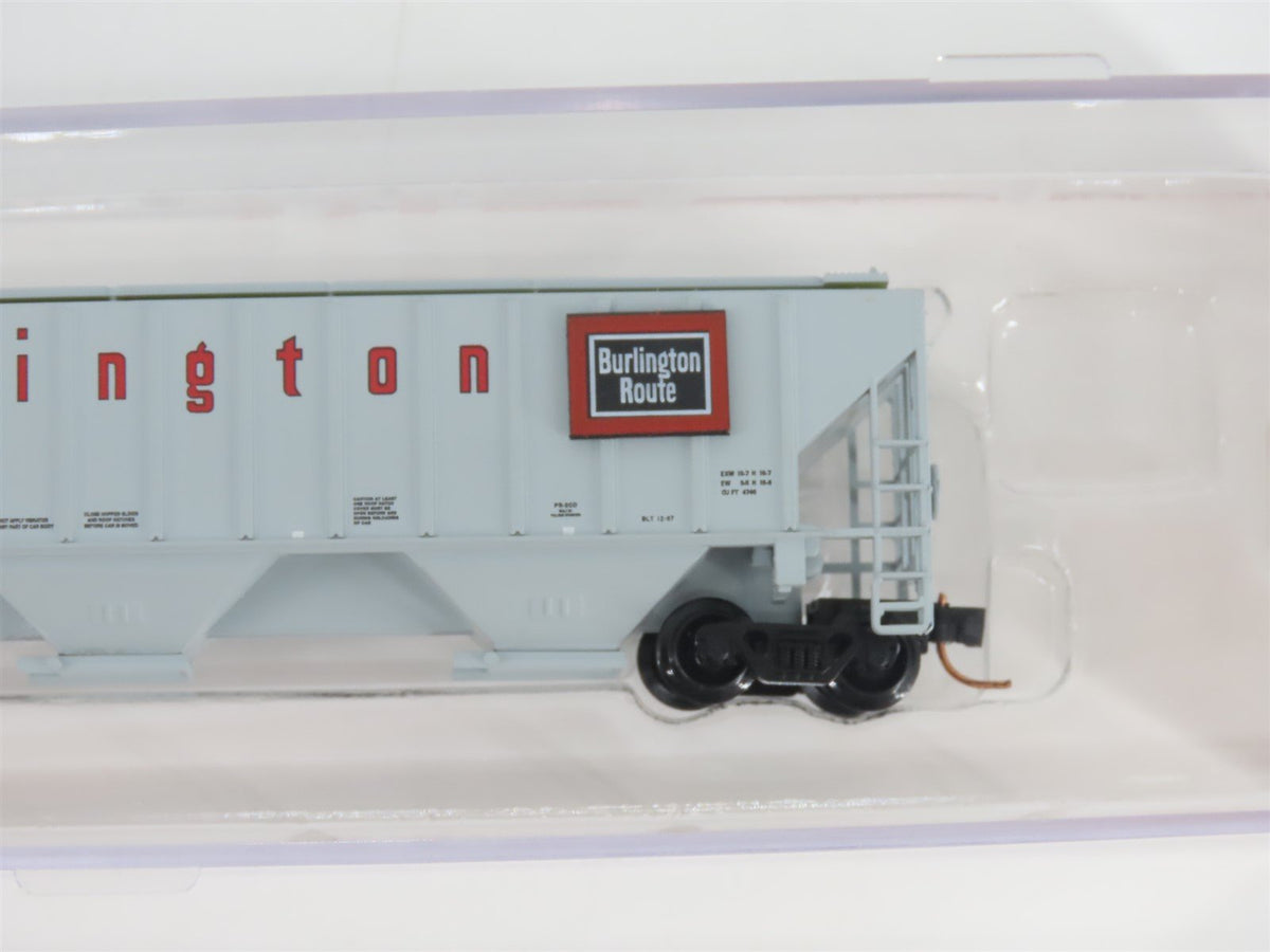 N Scale Red Caboose RM-25436-1 CB&amp;Q Burlington Route 3-Bay Hopper #184601
