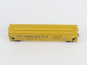 N Scale Red Caboose RM-25628-4 MILW Milwaukee Road 3-Bay Covered Hopper #100801