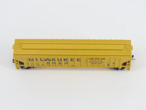 N Scale Red Caboose RM-25628-2 MILW Milwaukee Road 3-Bay Covered Hopper #100689
