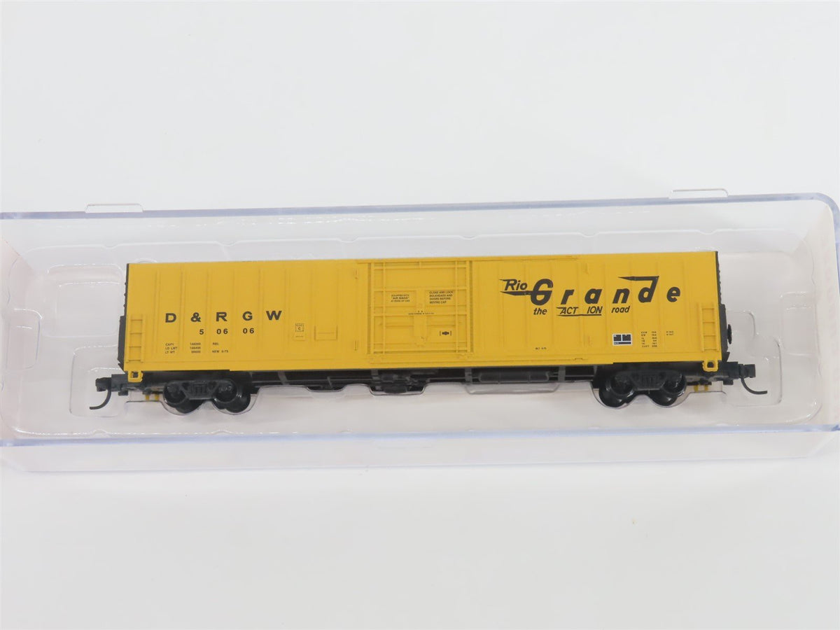 N Scale Red Caboose RN-17205 D&amp;RGW Rio Grande 62&#39; Insulated Box Car #50606