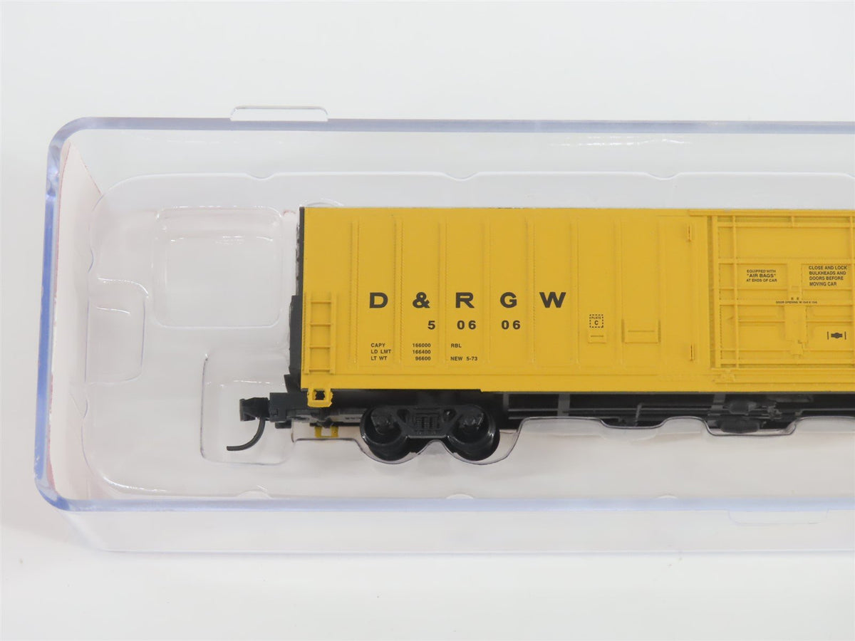 N Scale Red Caboose RN-17205 D&amp;RGW Rio Grande 62&#39; Insulated Box Car #50606