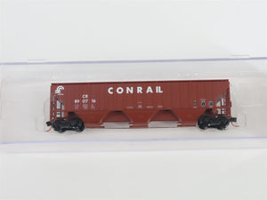 N Scale Red Caboose RM-25642-4 CR Conrail 3-Bay Covered Hopper #890716