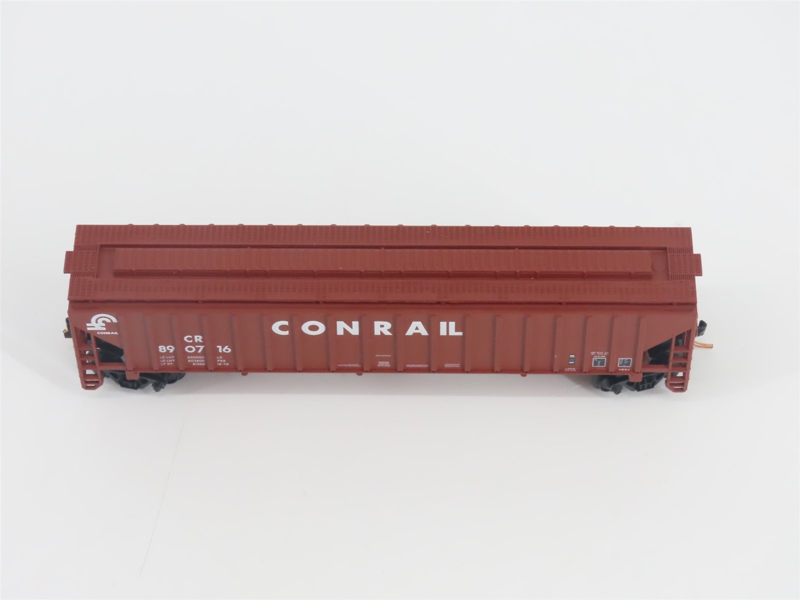 N Scale Red Caboose RM-25642-4 CR Conrail 3-Bay Covered Hopper #890716