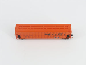 N Scale Red Caboose RM-25210-16 D&RGW Rio Grande 3-Bay Covered Hopper #15618